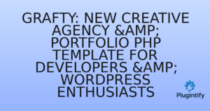 Read more about the article Grafty: New Creative Agency & Portfolio PHP Template for Developers & WordPress Enthusiasts