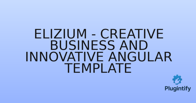 Read more about the article Elizium – Creative Business and Innovative Angular Template