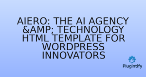 Read more about the article Aiero: The AI Agency & Technology HTML Template for WordPress Innovators