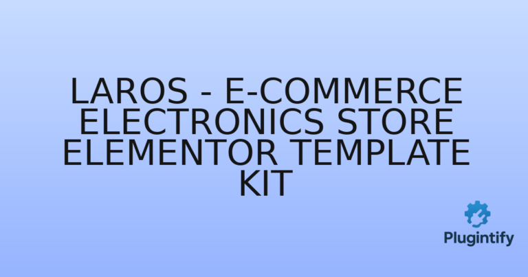 Read more about the article Laros – E-Commerce Electronics Store Elementor Template Kit