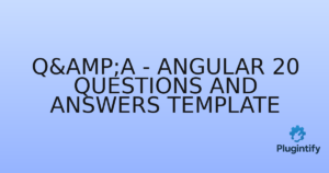Read more about the article Q&A – Angular 20 Questions and Answers Template