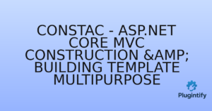 Read more about the article ConsTac – ASP.NET Core MVC Construction & Building Template Multipurpose