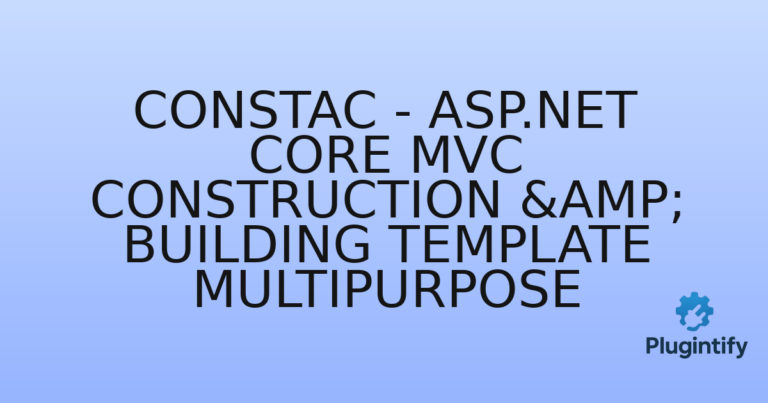 Read more about the article ConsTac – ASP.NET Core MVC Construction & Building Template Multipurpose