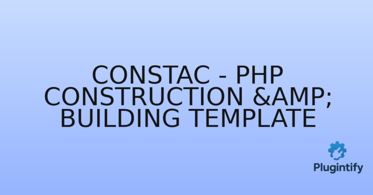 Read more about the article ConsTac – Php Construction & Building Template