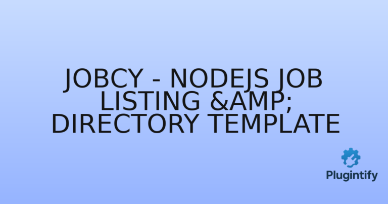 Read more about the article Jobcy – Nodejs Job Listing & Directory Template