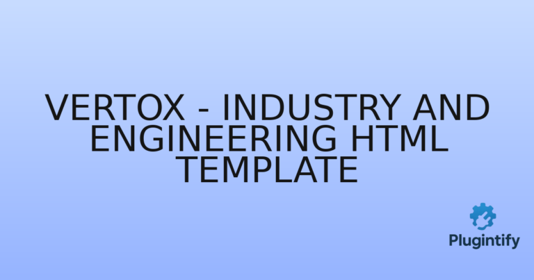 Read more about the article Vertox – Industry and Engineering HTML Template