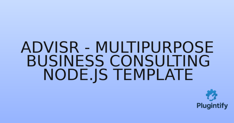 Read more about the article Advisr – Multipurpose Business Consulting Node.js Template