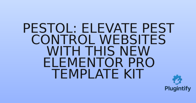 Read more about the article Pestol: Elevate Pest Control Websites with This New Elementor Pro Template Kit