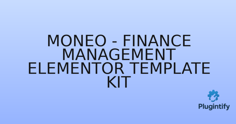 Read more about the article Moneo – Finance Management Elementor Template Kit
