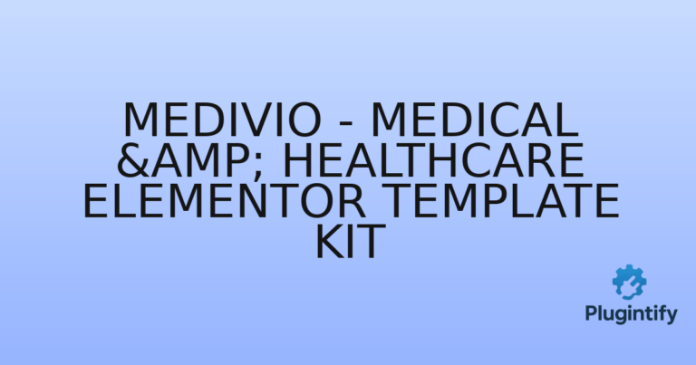 Read more about the article Medivio – Medical & Healthcare Elementor Template Kit