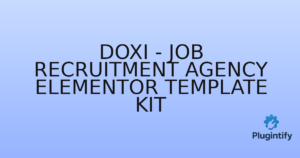 Read more about the article Doxi – Job Recruitment Agency Elementor Template Kit