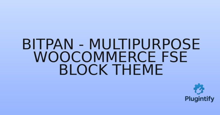 Read more about the article Bitpan – Multipurpose WooCommerce FSE Block Theme