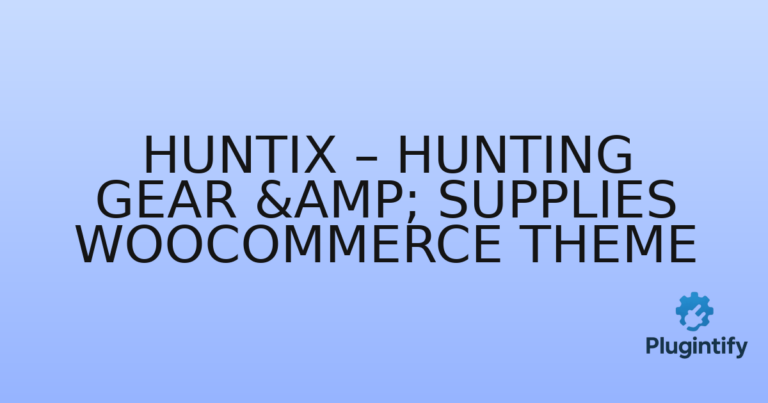 Read more about the article Huntix – Hunting Gear & Supplies WooCommerce Theme