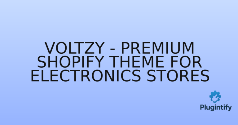 Read more about the article Voltzy – Premium Shopify Theme for Electronics Stores