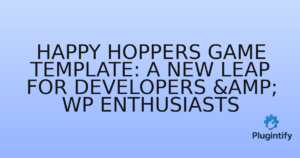 Read more about the article Happy Hoppers Game Template: A New Leap for Developers & WP Enthusiasts