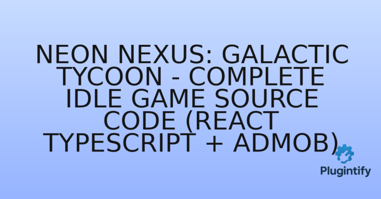 Read more about the article Neon Nexus: Galactic Tycoon – Complete Idle Game Source Code (React TypeScript + AdMob)