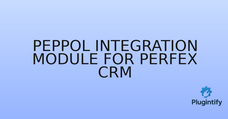 Read more about the article PEPPOL Integration Module for Perfex CRM