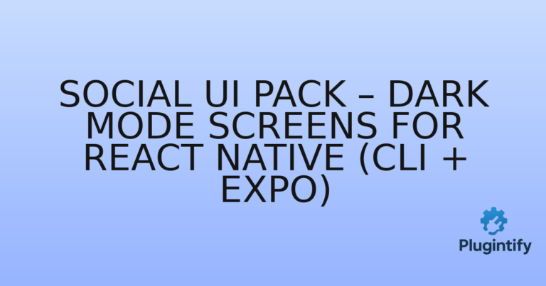 Read more about the article Social UI Pack – Dark Mode Screens for React Native (CLI + Expo)