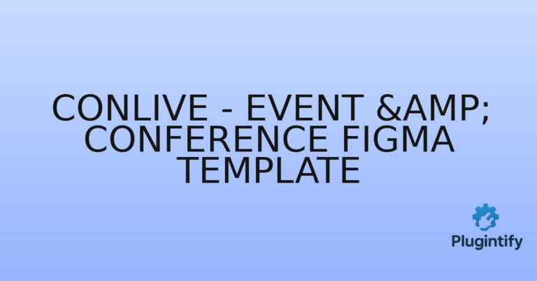 Read more about the article Conlive – Event & Conference Figma Template