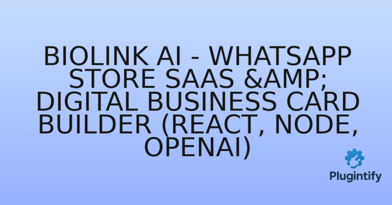 Read more about the article BioLink AI – WhatsApp Store SaaS & Digital Business Card Builder (React, Node, OpenAI)