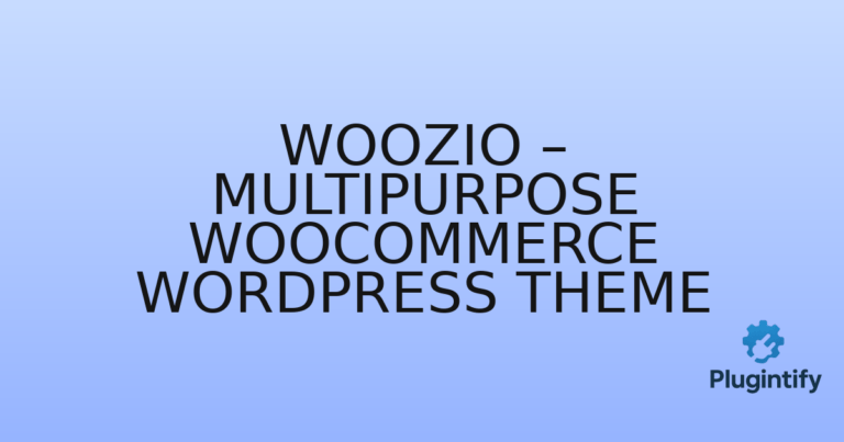 Read more about the article Woozio – Multipurpose WooCommerce WordPress Theme