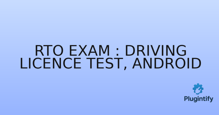 Read more about the article RTO Exam : Driving Licence Test, Android