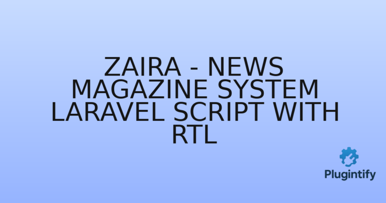 Read more about the article Zaira – News Magazine System Laravel Script with RTL