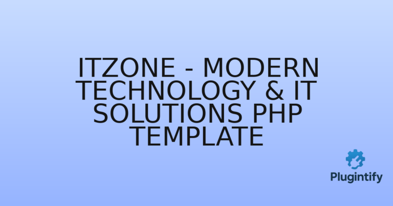 Read more about the article Itzone – Modern Technology & IT Solutions PHP Template