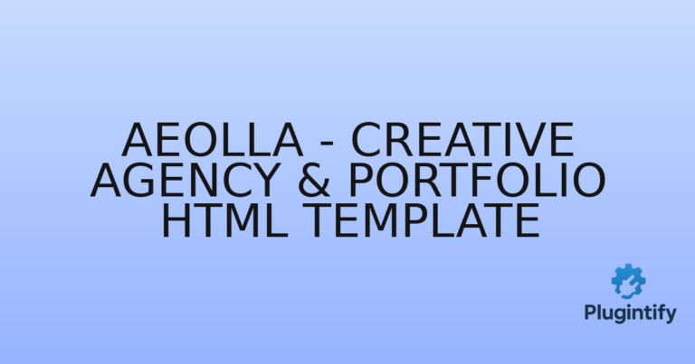 Read more about the article Aeolla – Creative Agency & Portfolio HTML Template