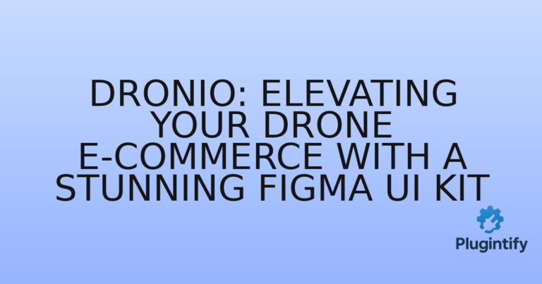 Read more about the article Dronio: Elevating Your Drone E-commerce with a Stunning Figma UI Kit