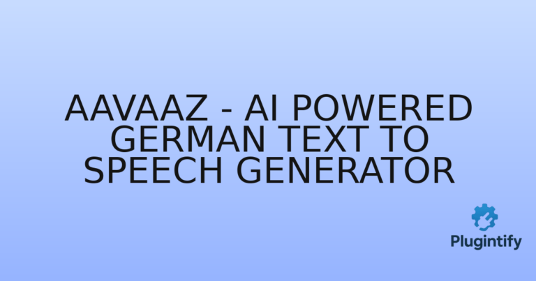 Read more about the article AAVAAZ – AI Powered German Text To Speech Generator