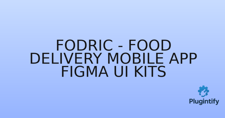 Read more about the article Fodric – Food Delivery Mobile App Figma UI Kits