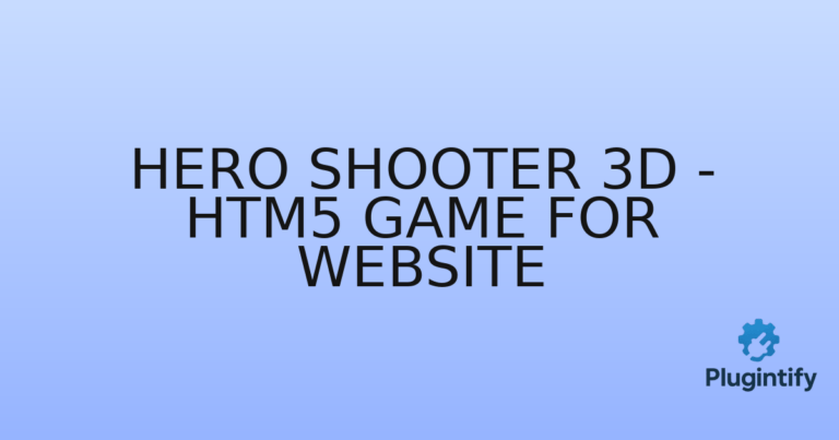Read more about the article Hero Shooter 3d – Htm5 Game For Website