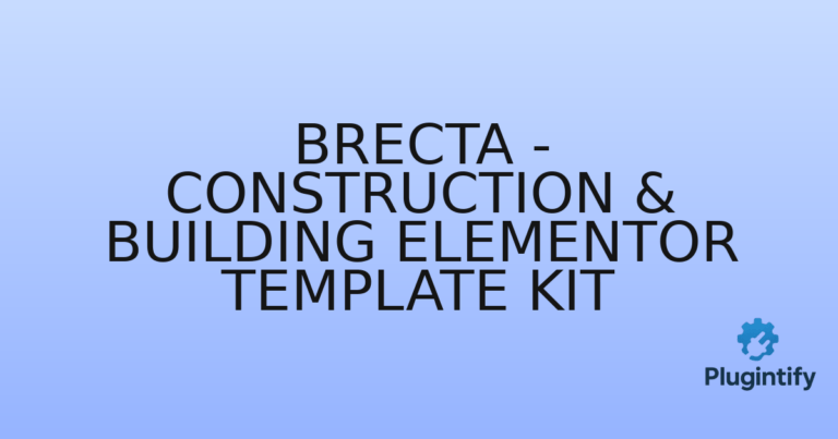 Read more about the article Brecta – Construction & Building Elementor Template Kit