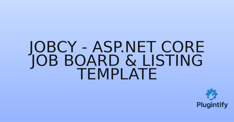 Read more about the article Jobcy – ASP.NET Core Job Board & Listing Template