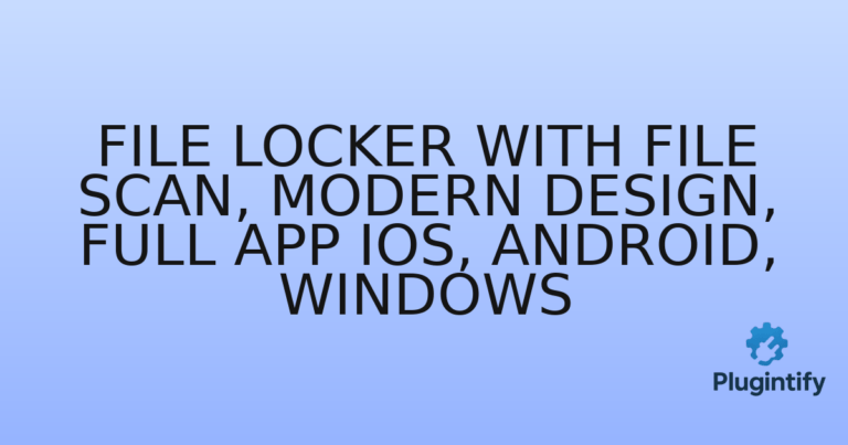 Read more about the article File Locker With File scan, modern Design, Full App IOS, Android, Windows