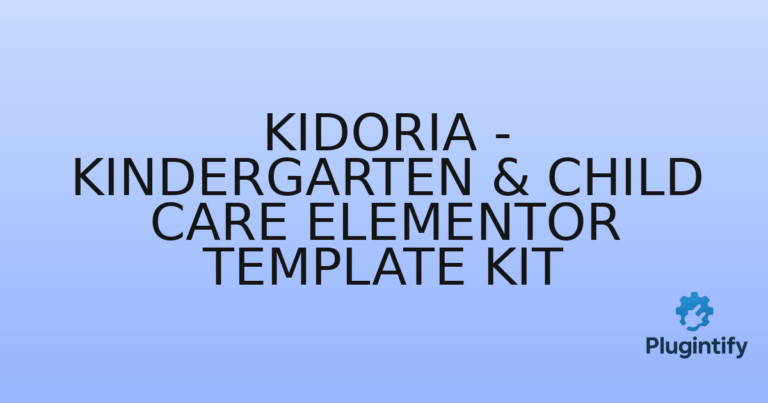 Read more about the article Kidoria – Kindergarten & Child Care Elementor Template Kit