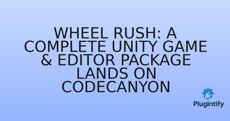 Read more about the article Wheel Rush: A Complete Unity Game & Editor Package Lands on Codecanyon