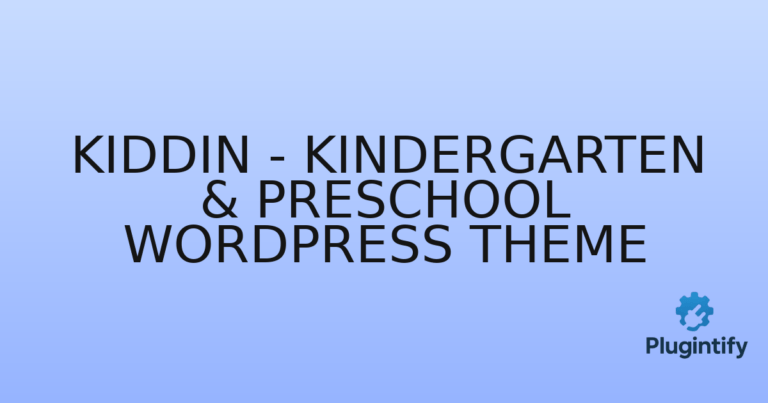 Read more about the article Kiddin – Kindergarten & Preschool WordPress Theme
