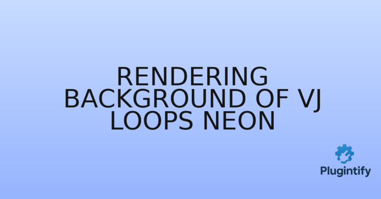 Read more about the article Rendering Background of Vj Loops Neon