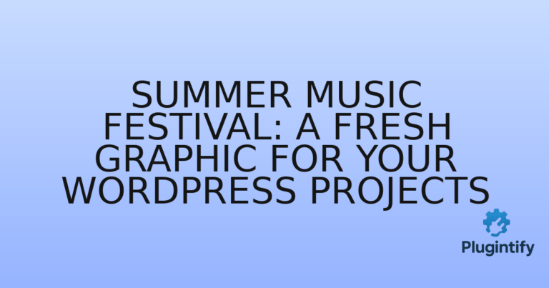 Read more about the article Summer Music Festival: A Fresh Graphic for Your WordPress Projects