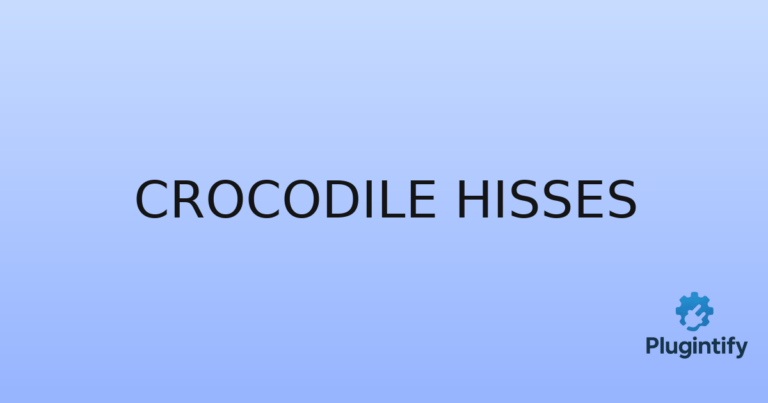 Read more about the article Crocodile Hisses