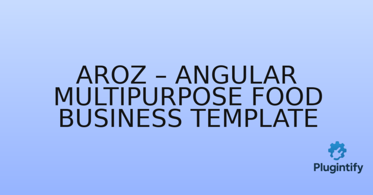 Read more about the article Aroz – Angular Multipurpose Food Business Template
