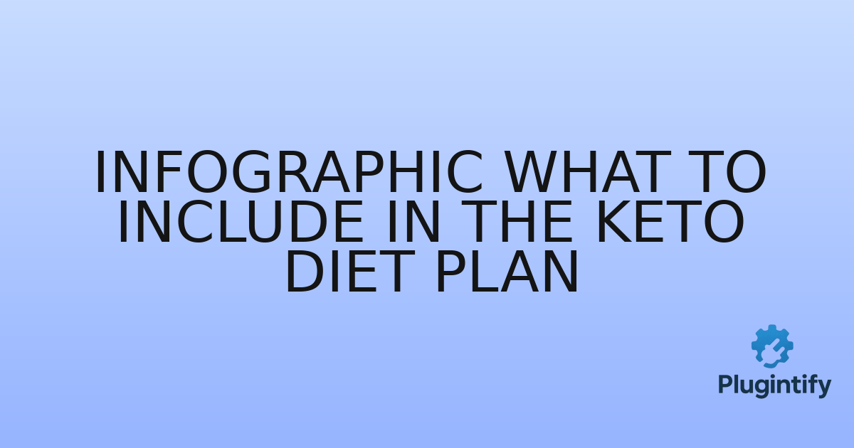 You are currently viewing Infographic What to Include in the Keto Diet Plan