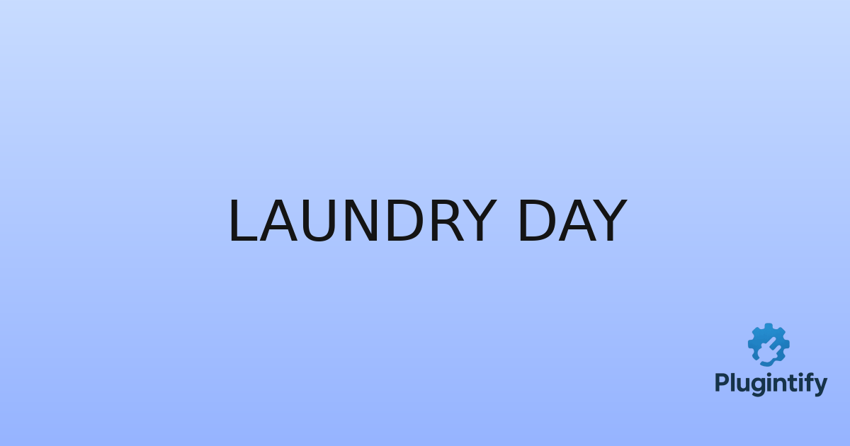 You are currently viewing Laundry Day