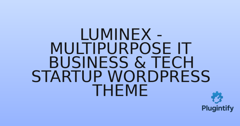 Read more about the article Luminex – Multipurpose IT Business & Tech Startup WordPress Theme