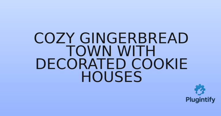 Read more about the article Cozy Gingerbread Town with Decorated Cookie Houses