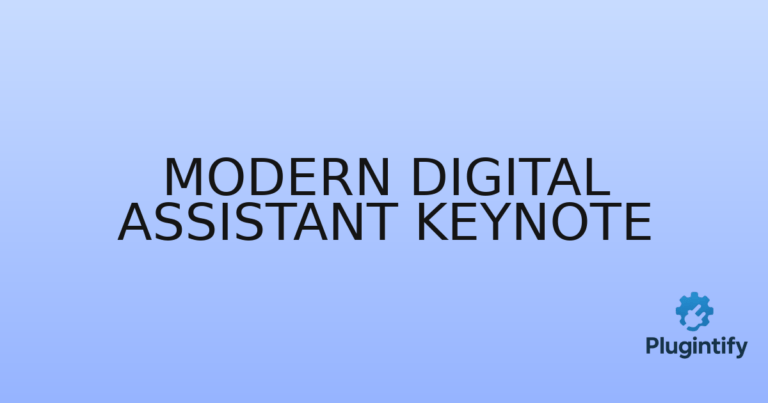 Read more about the article Modern Digital Assistant Keynote