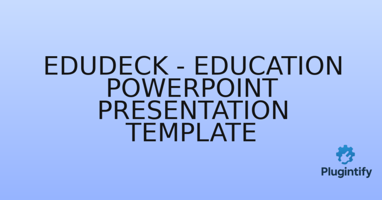 Read more about the article Edudeck – Education PowerPoint Presentation Template