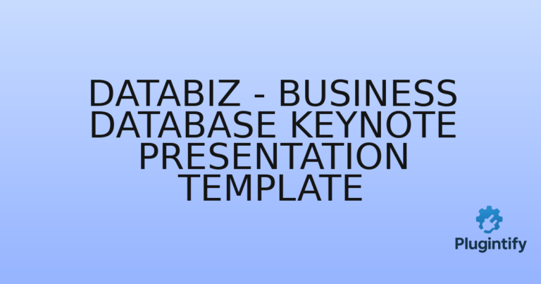 Read more about the article Databiz – Business Database Keynote Presentation Template